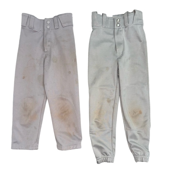 Baseball / Softball T-Ball Grey & Black Play / Practice Pants Bundle Size Small - Picture 4 of 5
